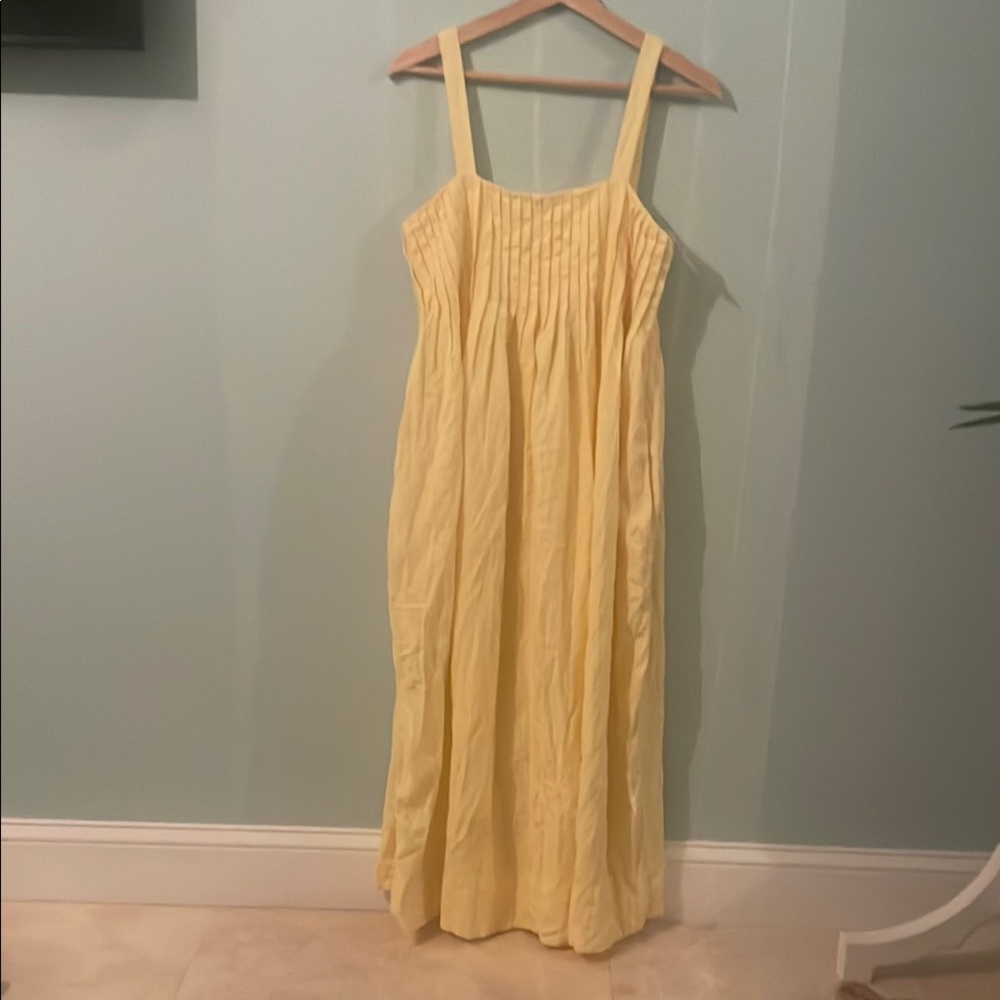 Yellow Sleeveless Maxi Dress